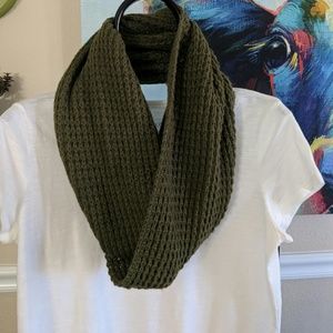 Surplus Green Waffle Infinity Scarf